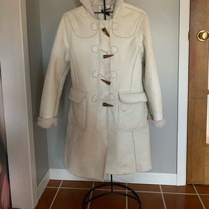 “Atmosphere” coat with pile lining . Sz. M .